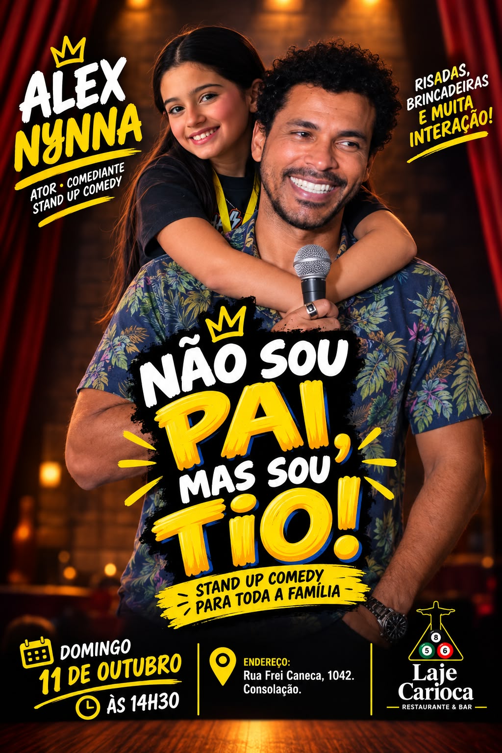 Não sou pai, mas sou tio